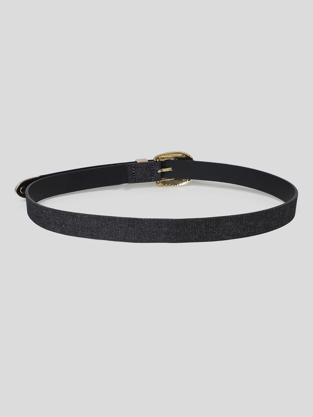 Black Denim Jeans Belt