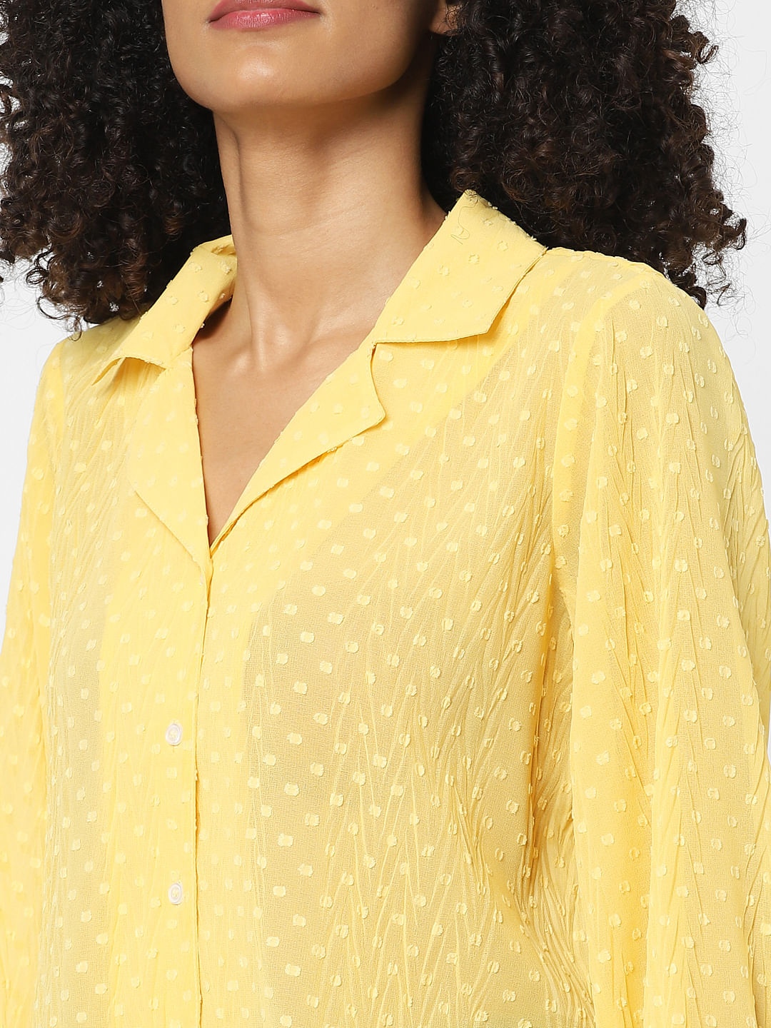 Yellow Printed Shirt