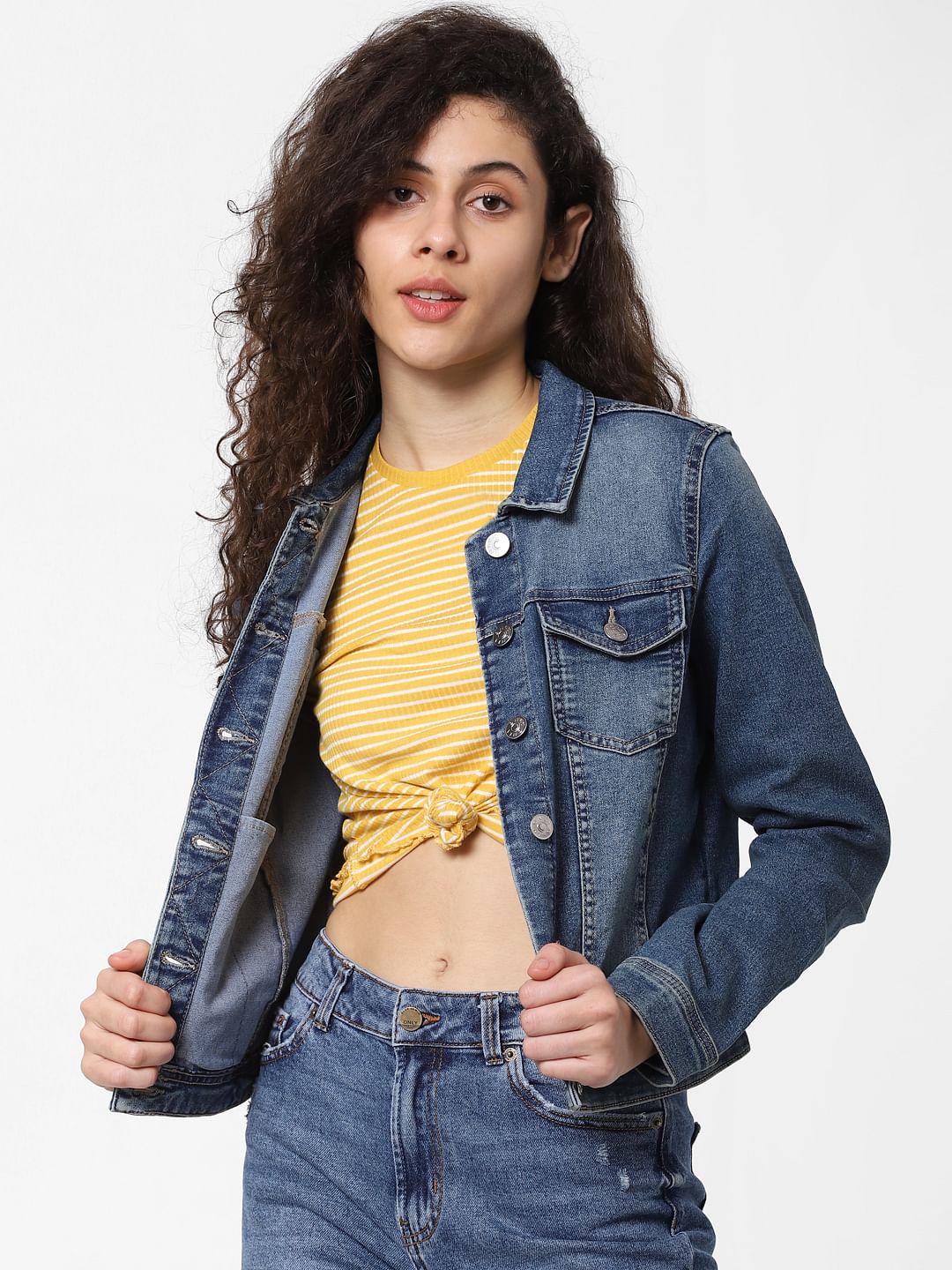 Blue Washed Denim Jacket