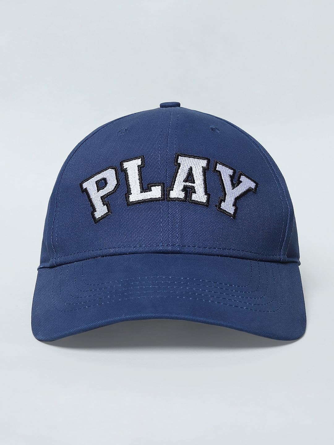 Play Blue Logo Print Cap