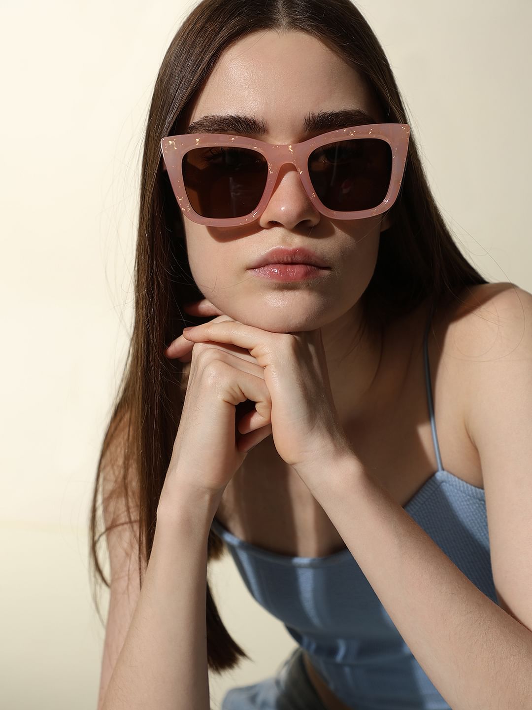 Pink Cat-Eye Sunglasses