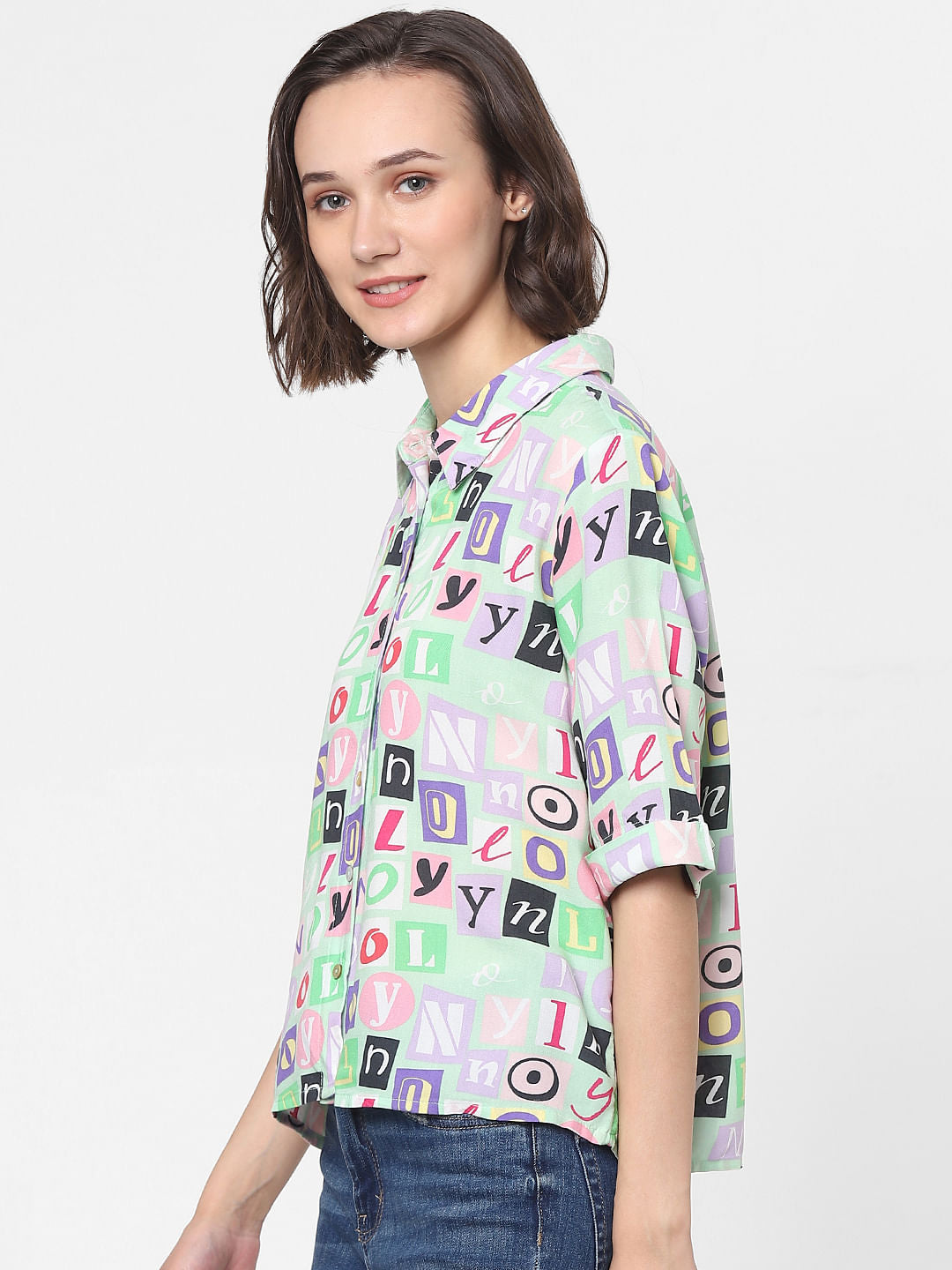 Multi-Coloured Graphic Print Shirt
