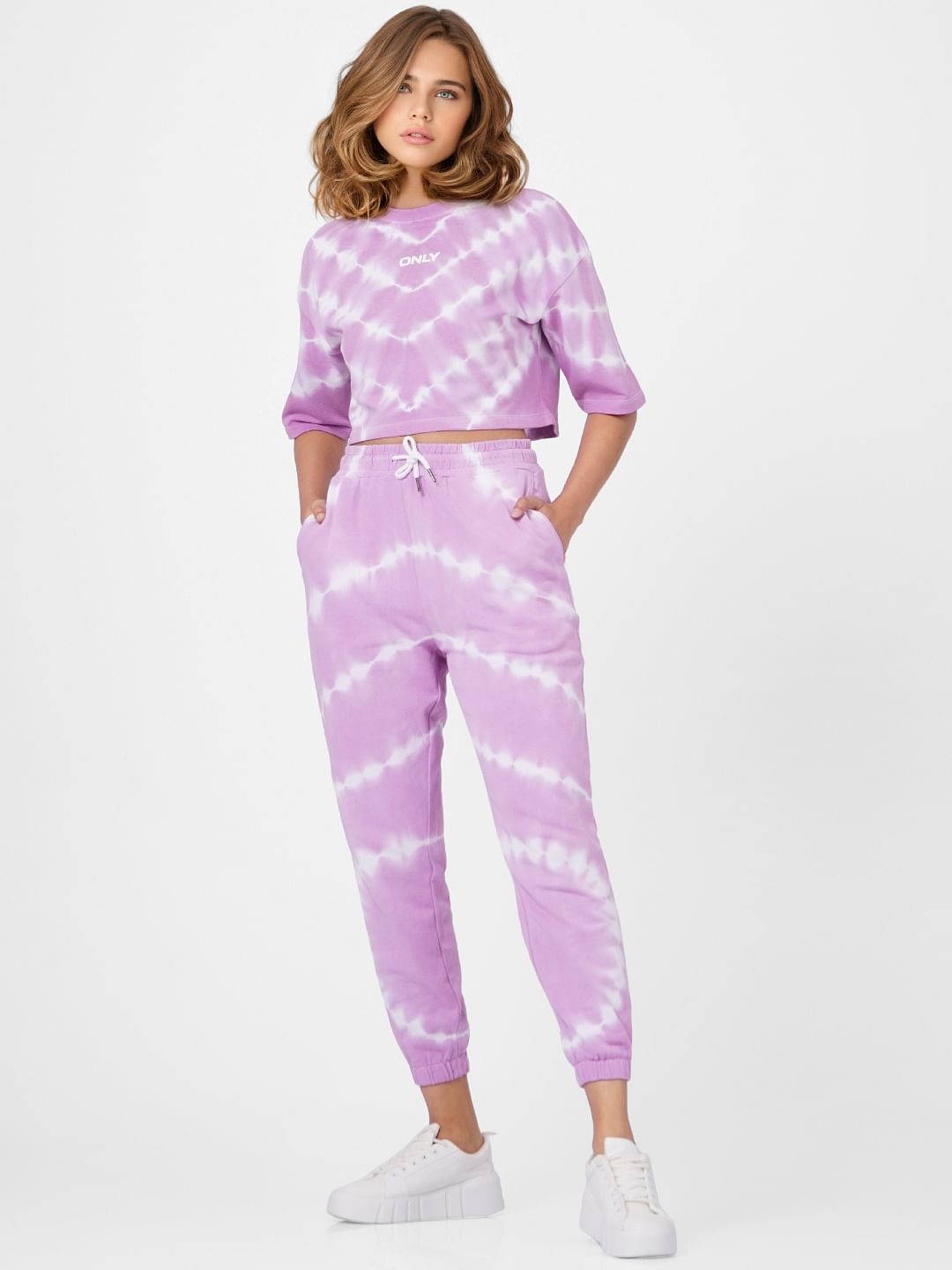 Lilac Tie Dye Co-Ord Joggers