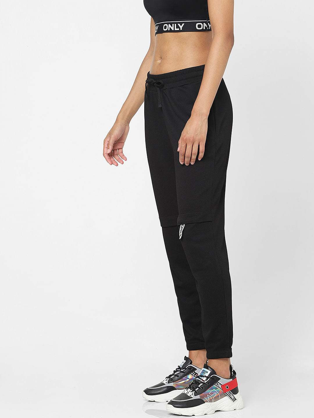 Black Mid Rise Sweatpants