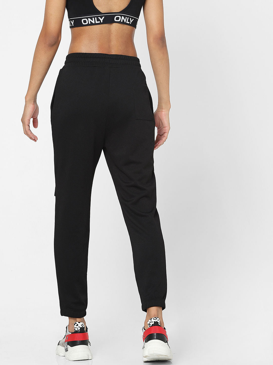 Black Mid Rise Sweatpants