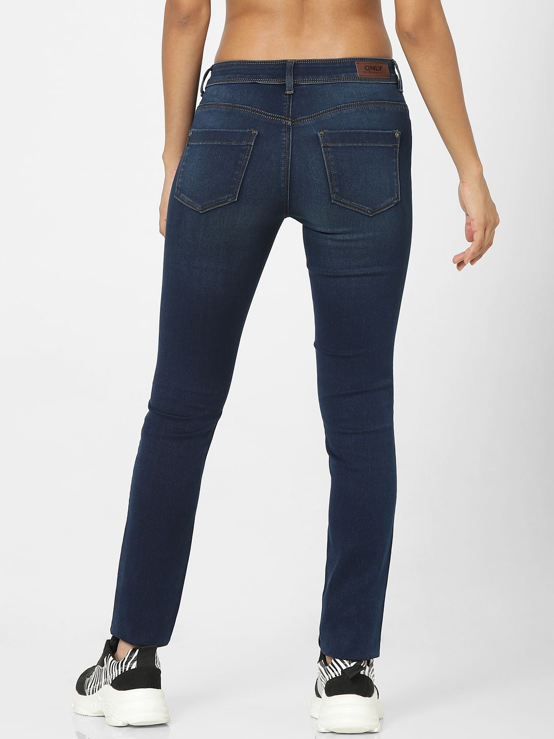 Blue High Waist Skinny Jeans