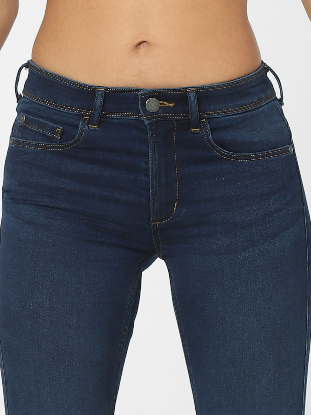 Blue High Waist Skinny Jeans