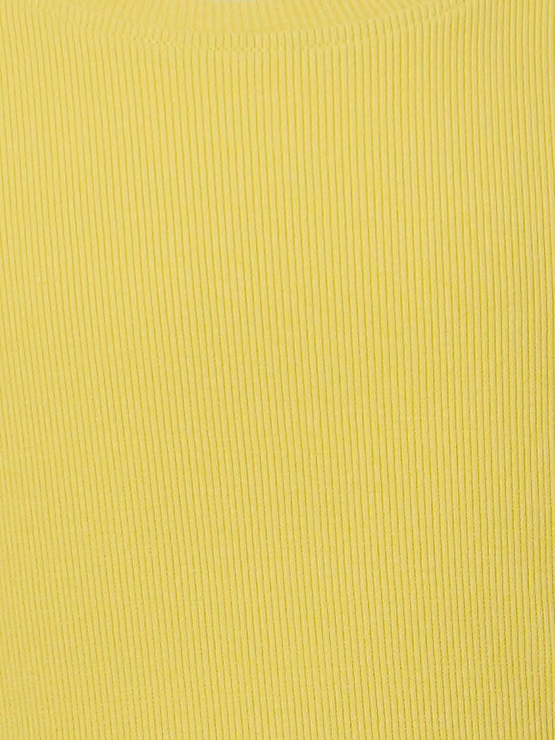 Yellow Ribbed T-Shirt