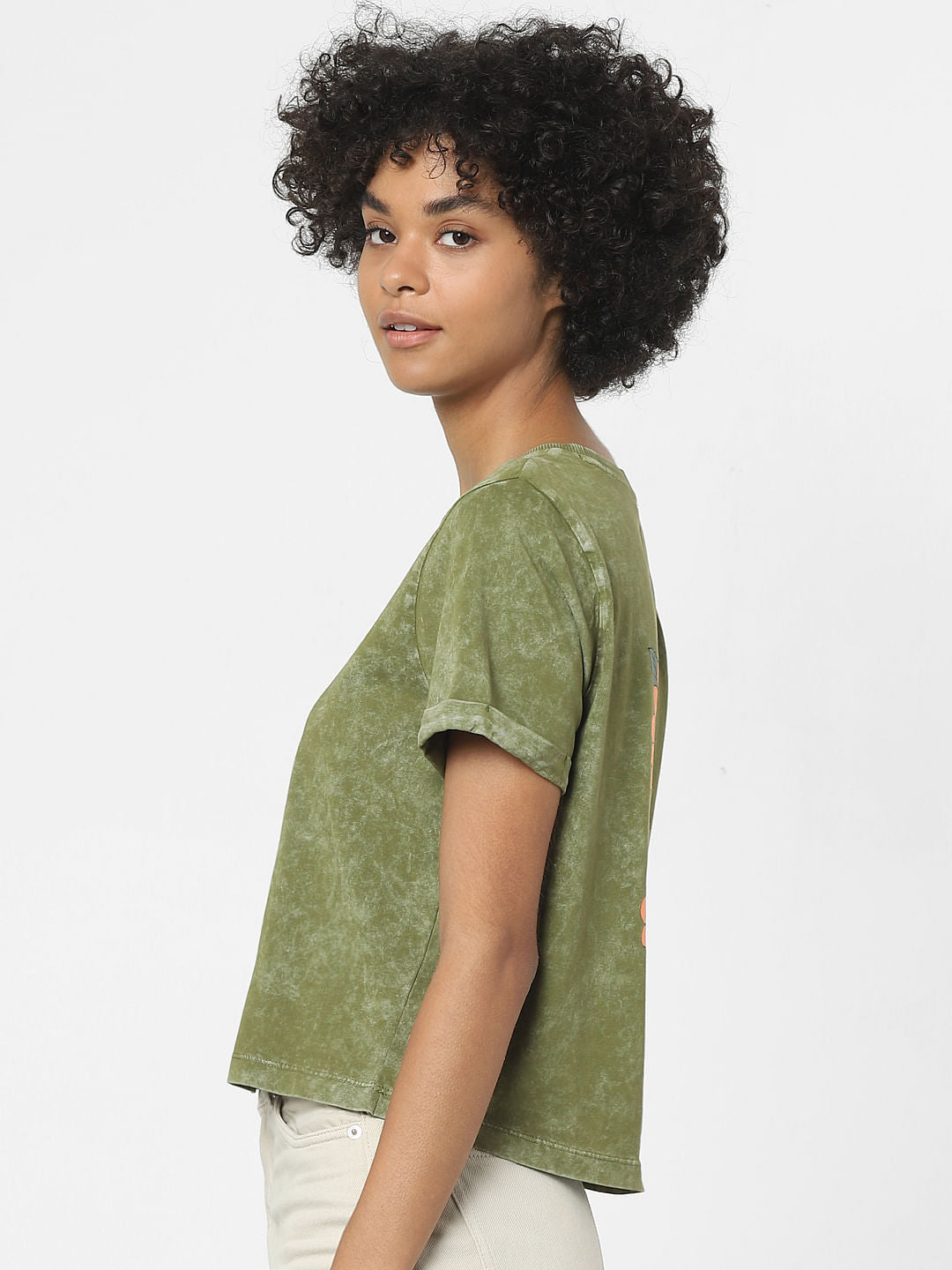 Green Acid Washed T-Shirt