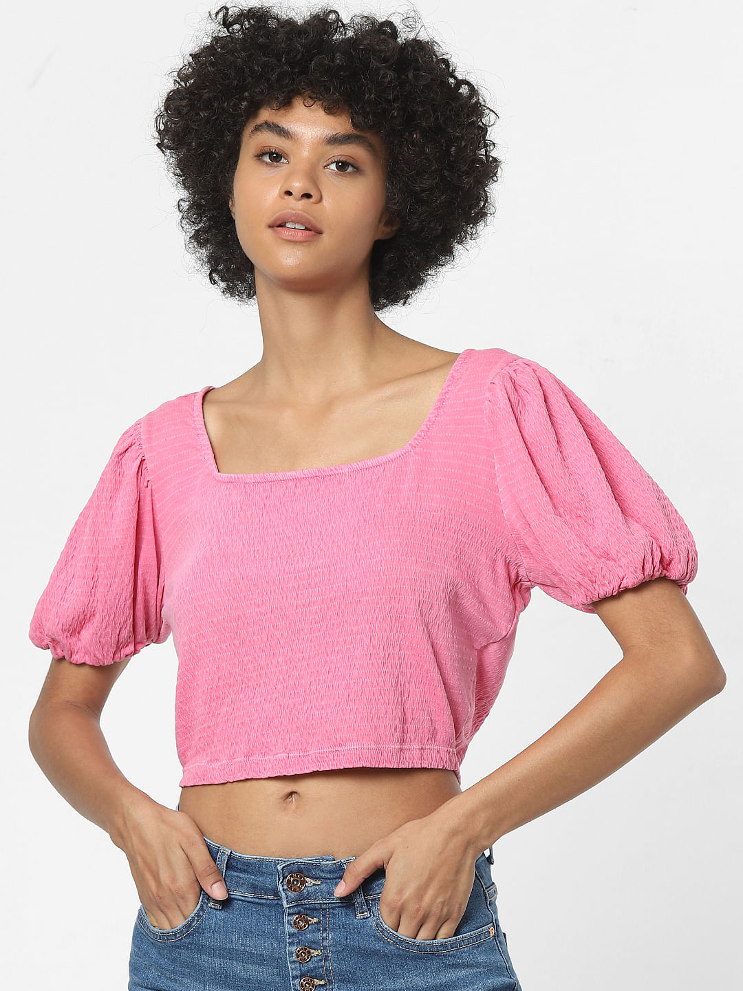 Pink Ribbed Top