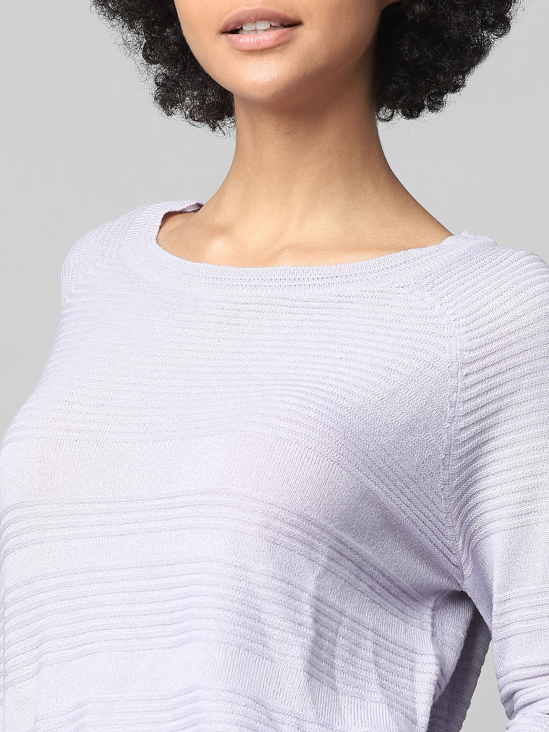 Blue Abstract Print Pullover