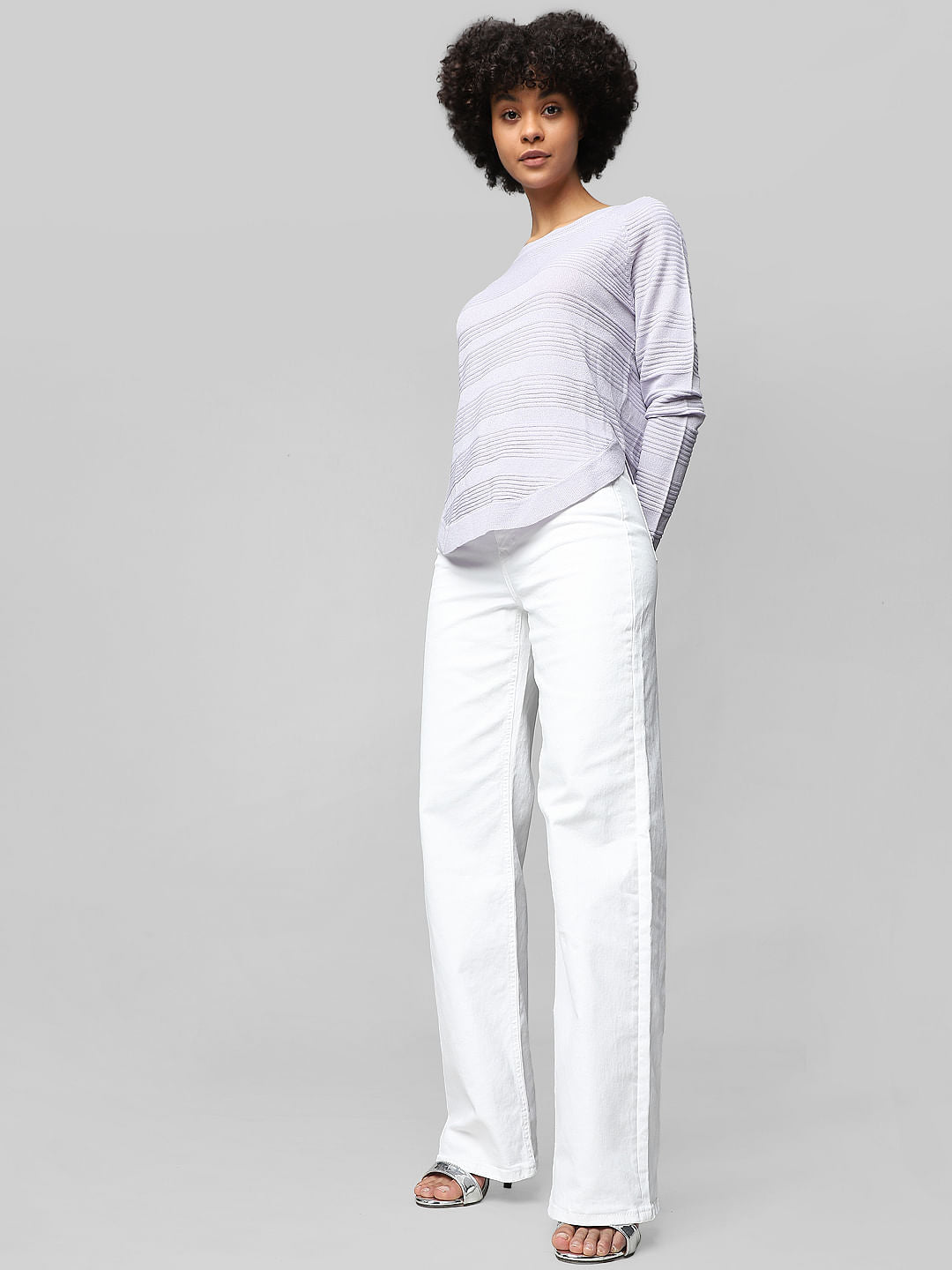 Blue Abstract Print Pullover