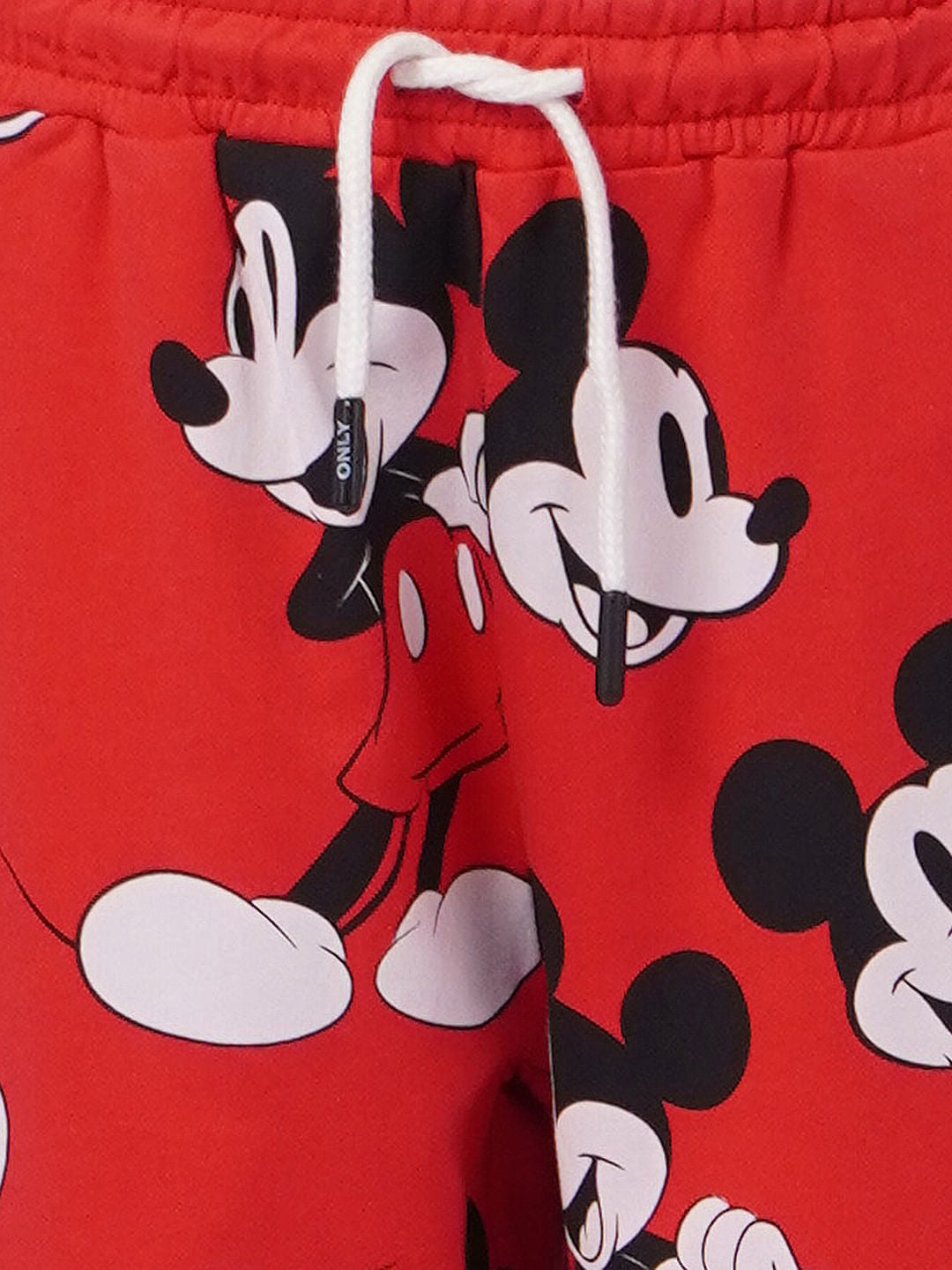 Girls X Mickey Red Graphic Joggers