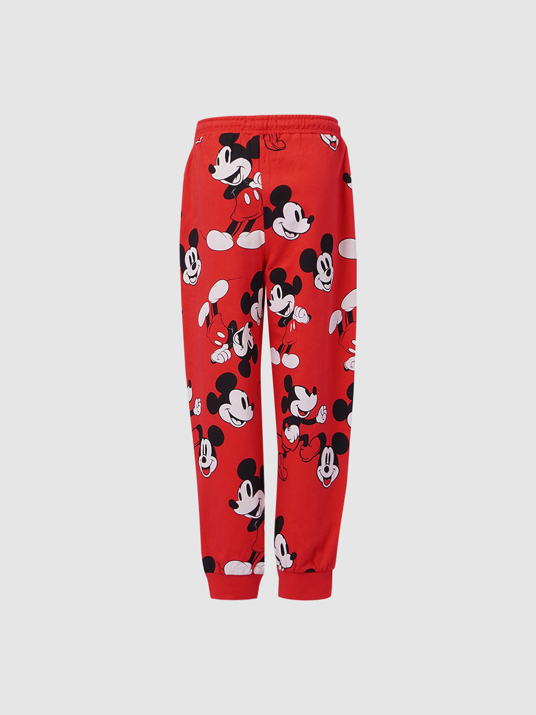 Girls X Mickey Red Graphic Joggers