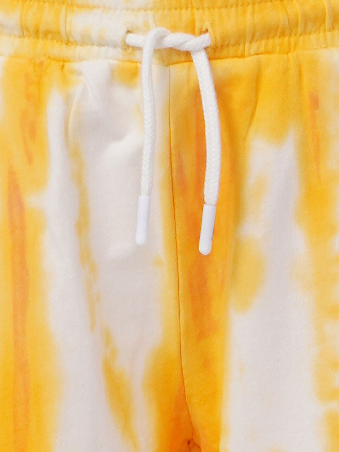 White & Orange Tie Dye Co-Ord Sweatpants