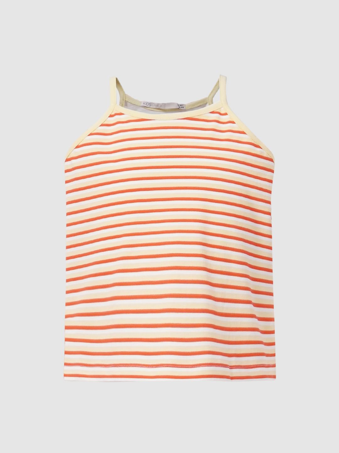 Girls Yellow Striped Top