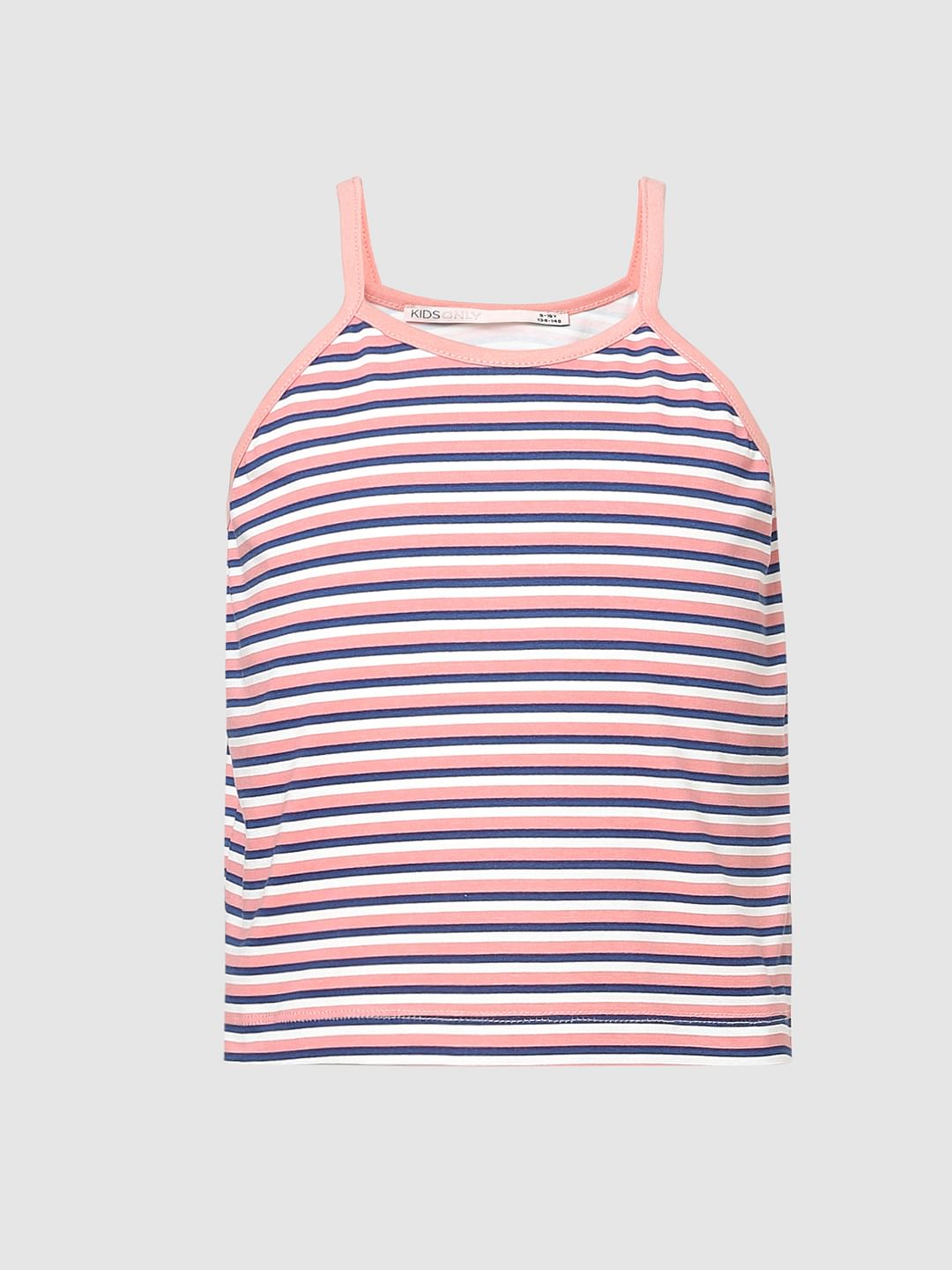 Girls Pink Striped Top