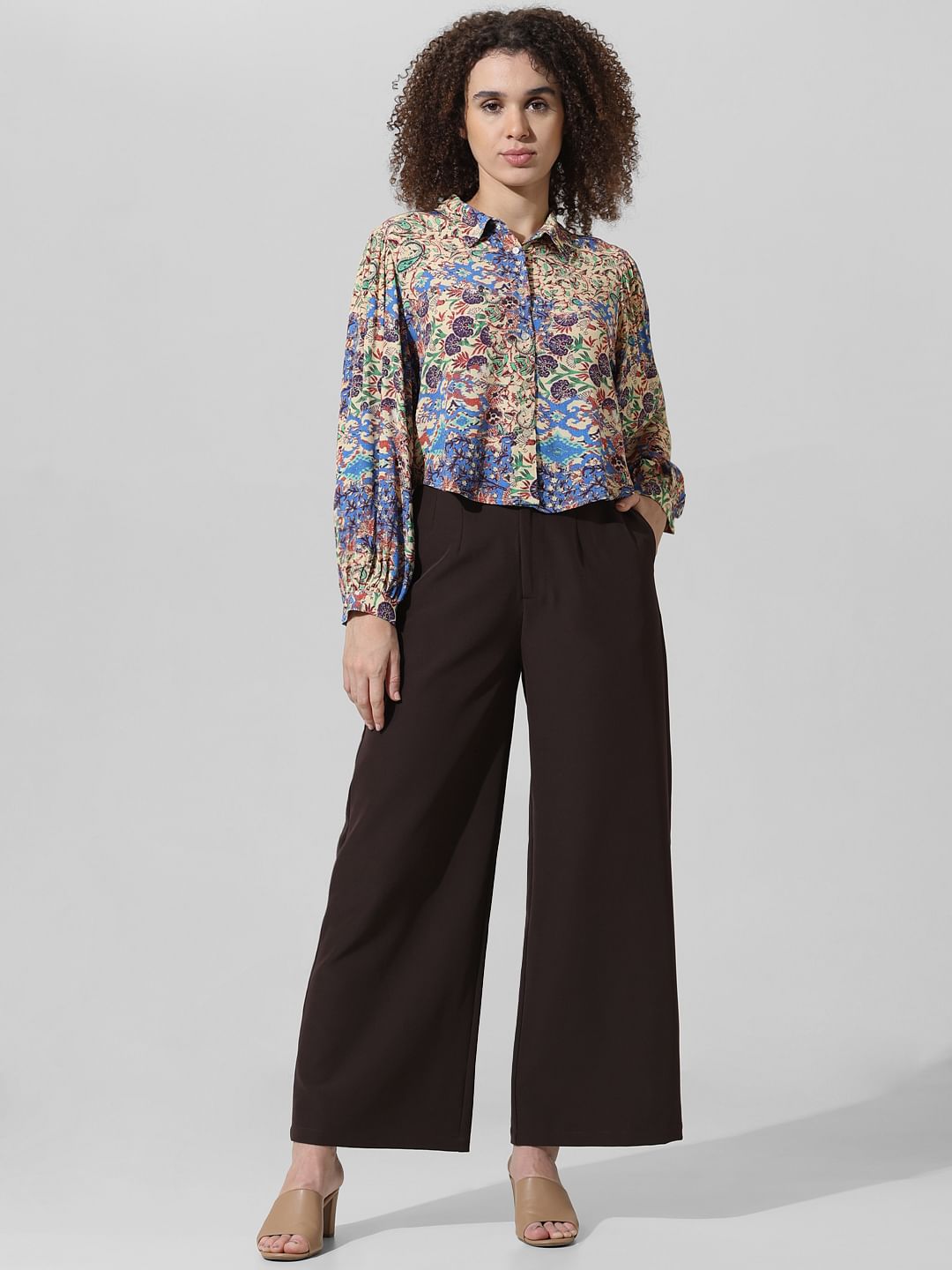 Blue Abstract Print Shirt