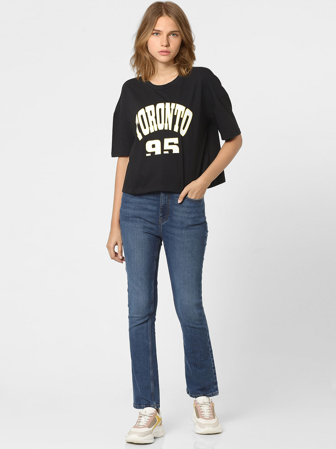 Black Graphic Print T-Shirt