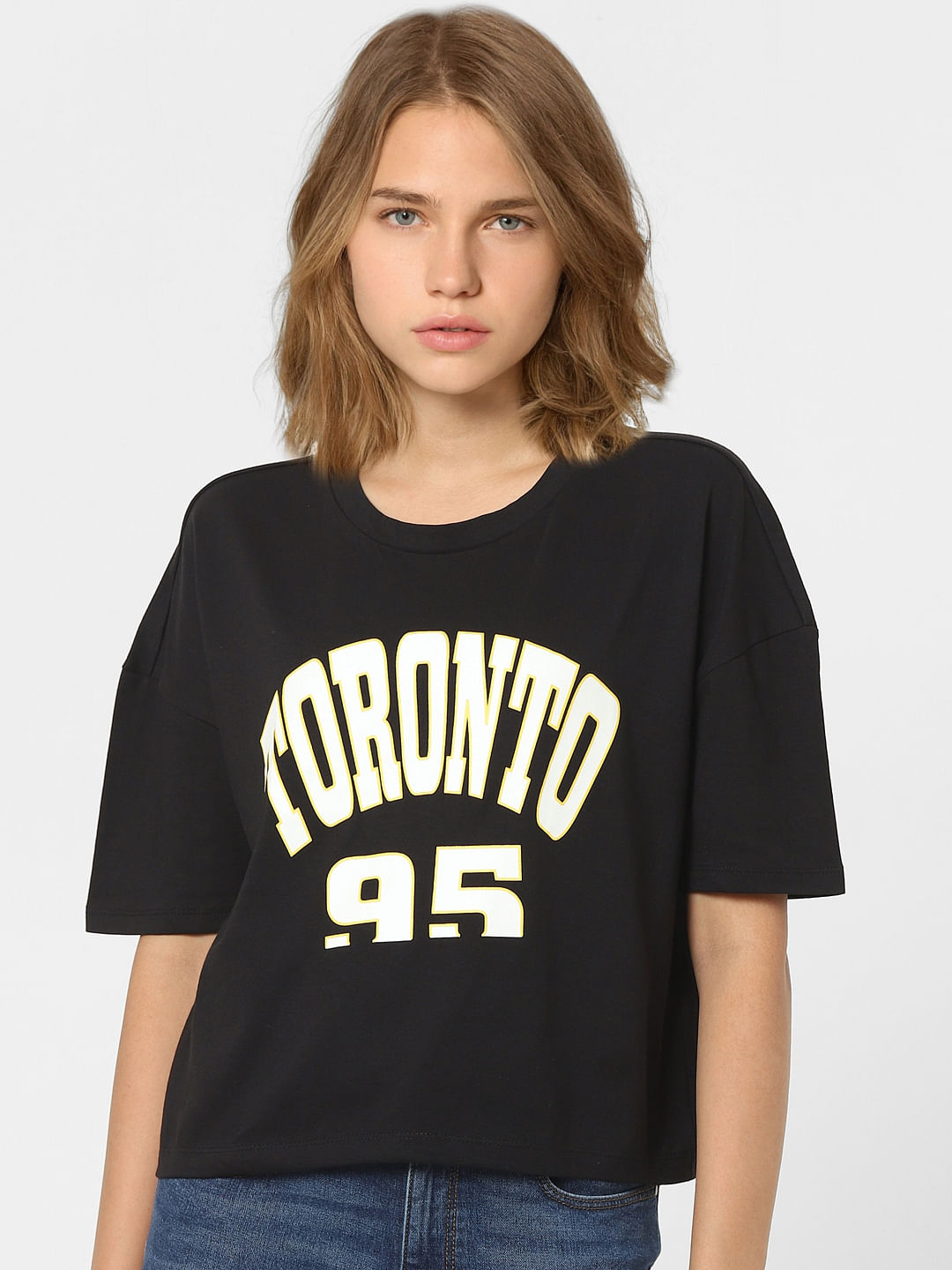 Black Graphic Print T-Shirt