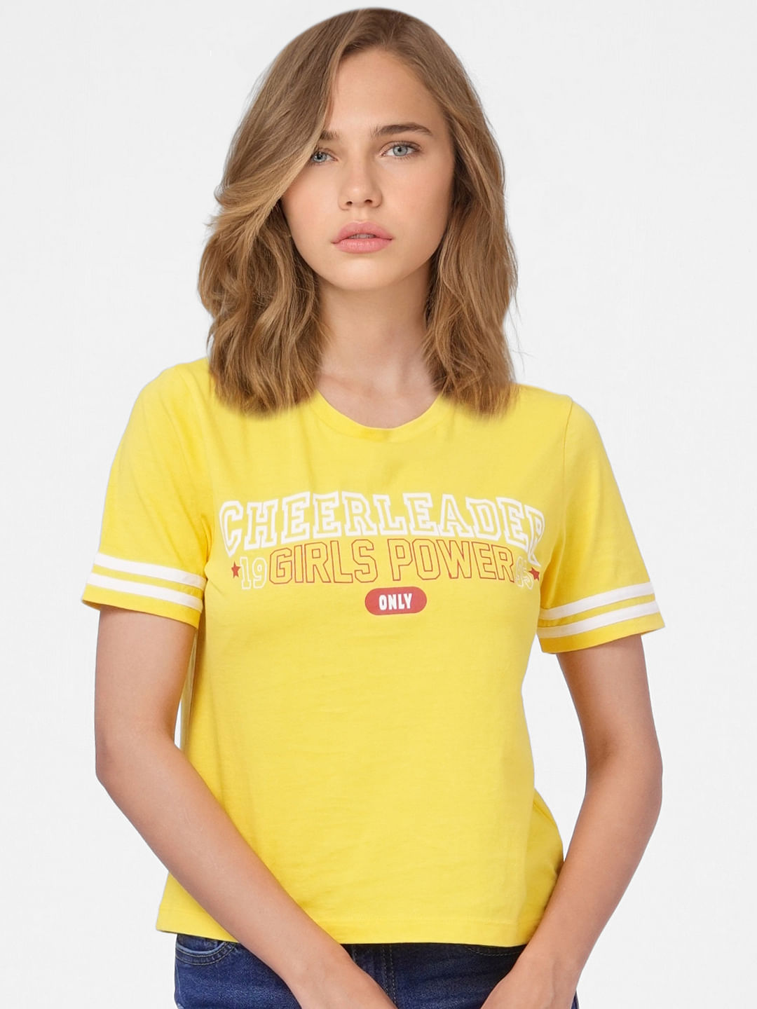 Yellow Graphic Print T-Shirt