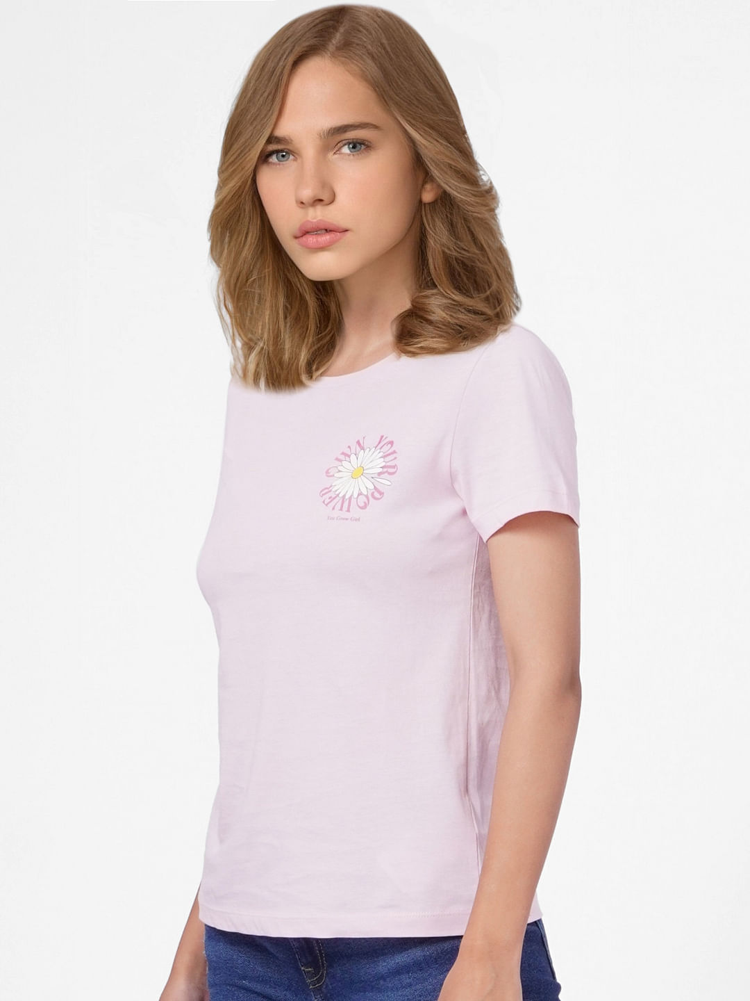 Pink Graphic Print T-Shirt