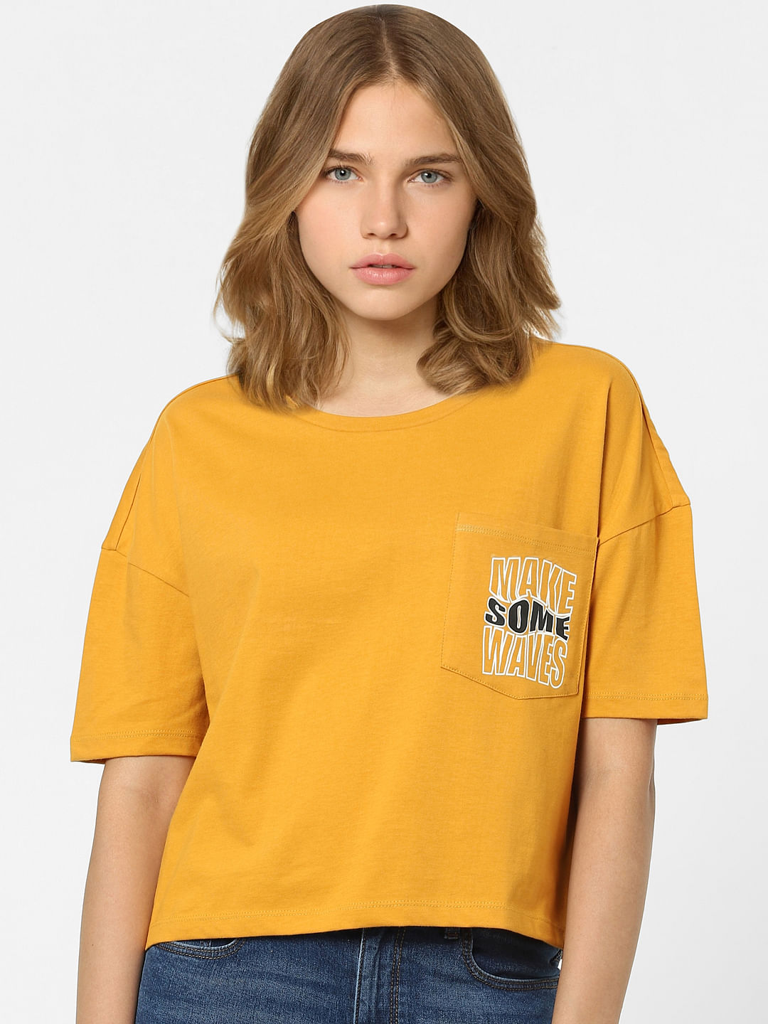 Brown Cropped T-Shirt
