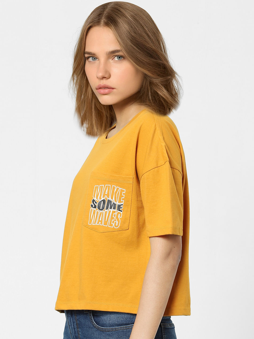 Brown Cropped T-Shirt