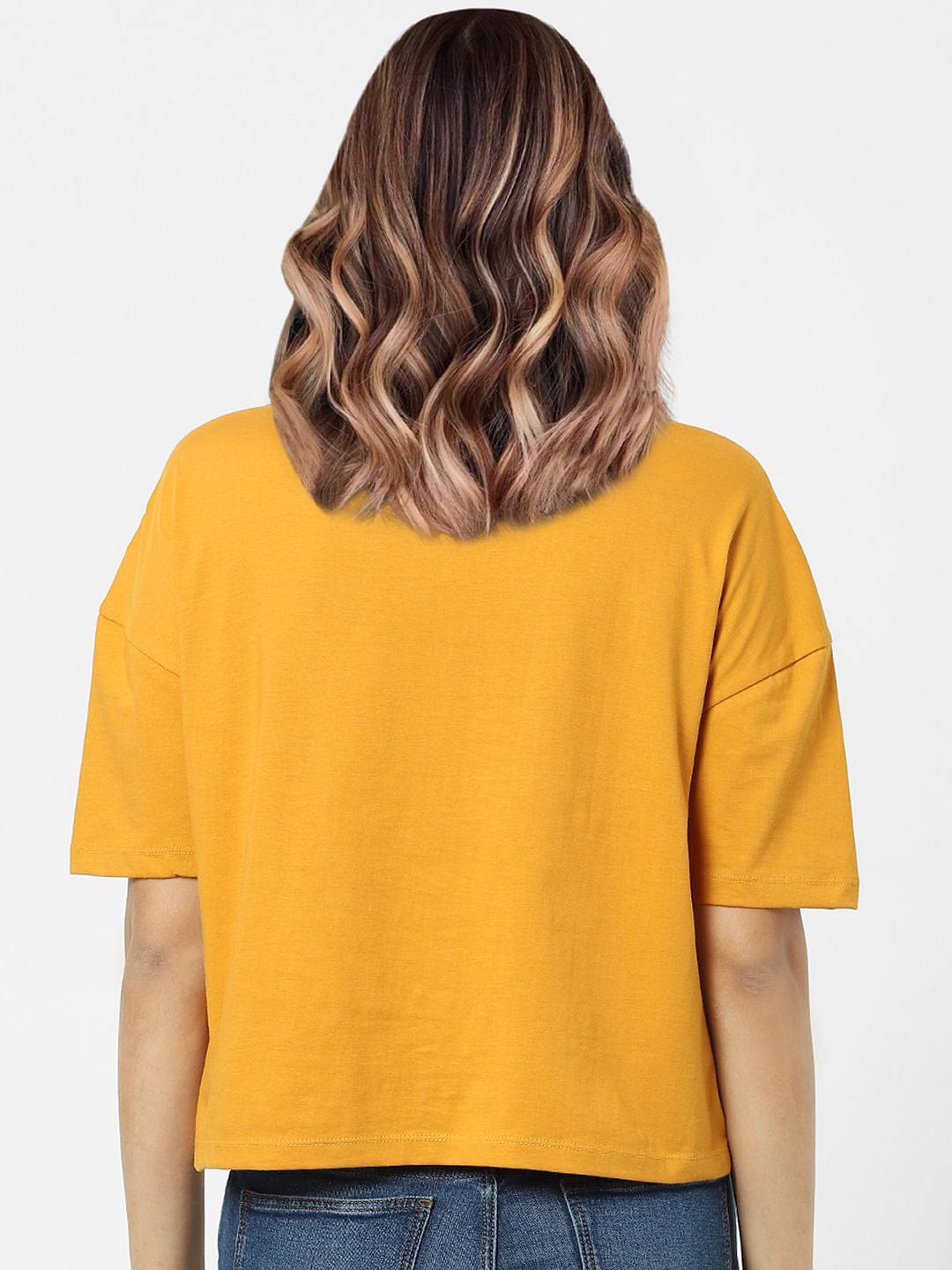 Brown Cropped T-Shirt