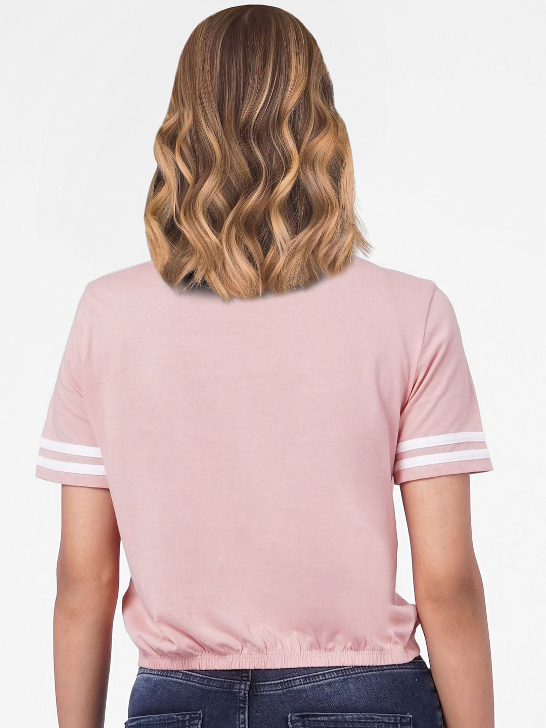 Pink Cropped T-Shirt