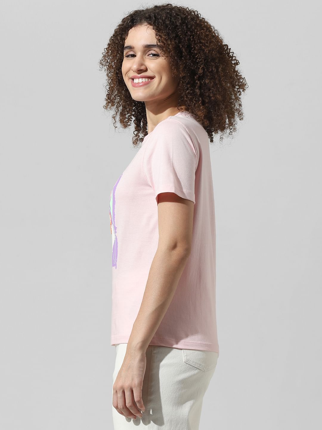 Pink Graphic Print T-Shirt