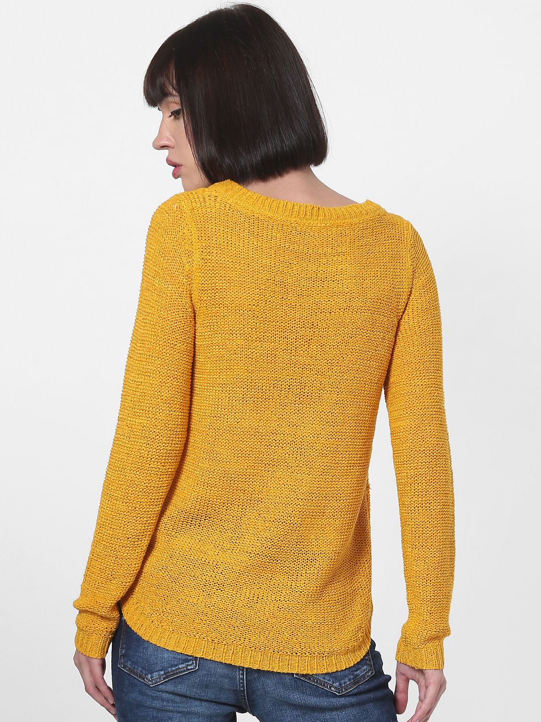 Yellow Fitted Pullover