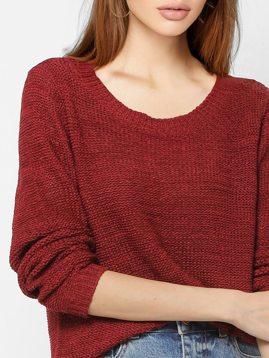 Dark Red Pullover