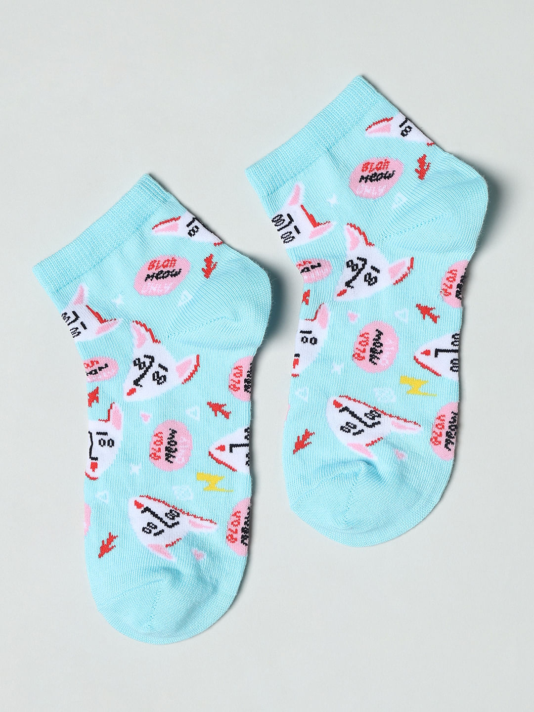 Pack Of 2 Abstract Print Socks