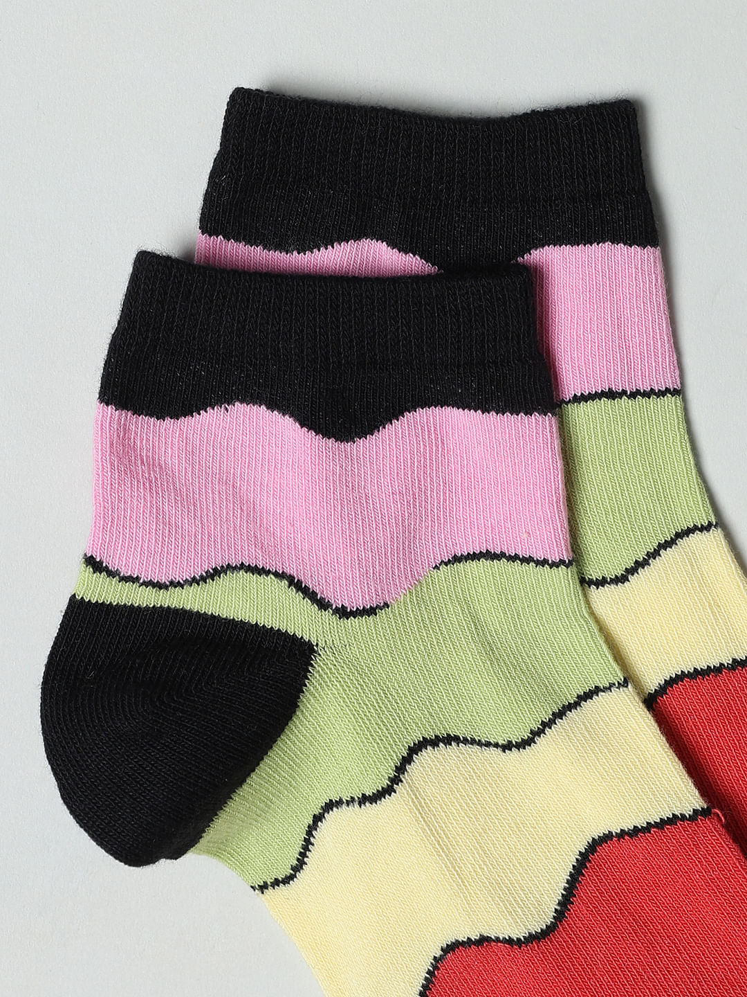 Pack Of 2 Abstract Print Socks