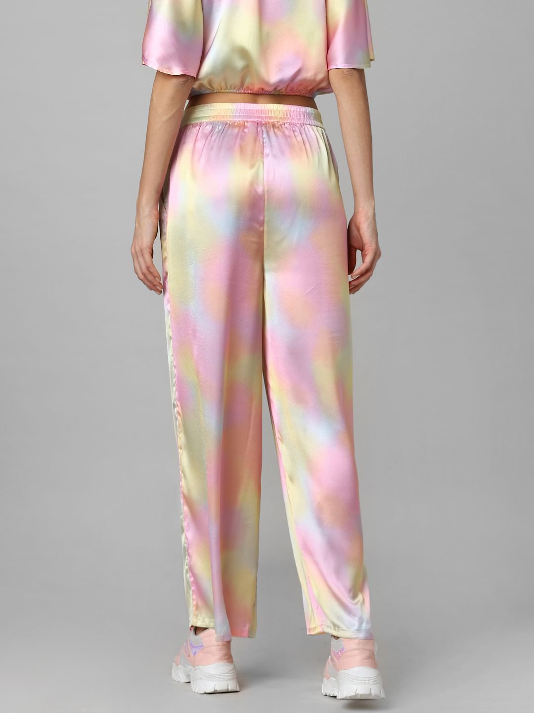 Lilac Colourblocked Co-Ord Set Pants