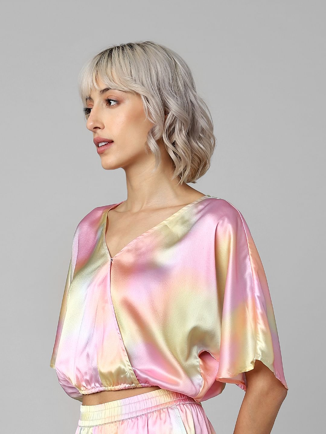 Lilac Colourblocked Co-Ord Set Top