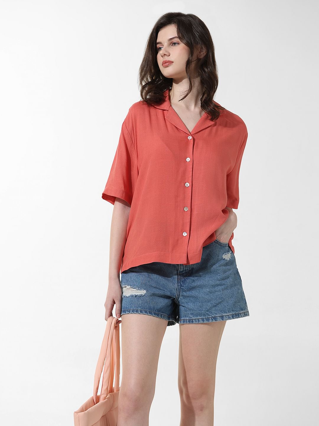 Faded Pink Regular Fit Shirt - 34