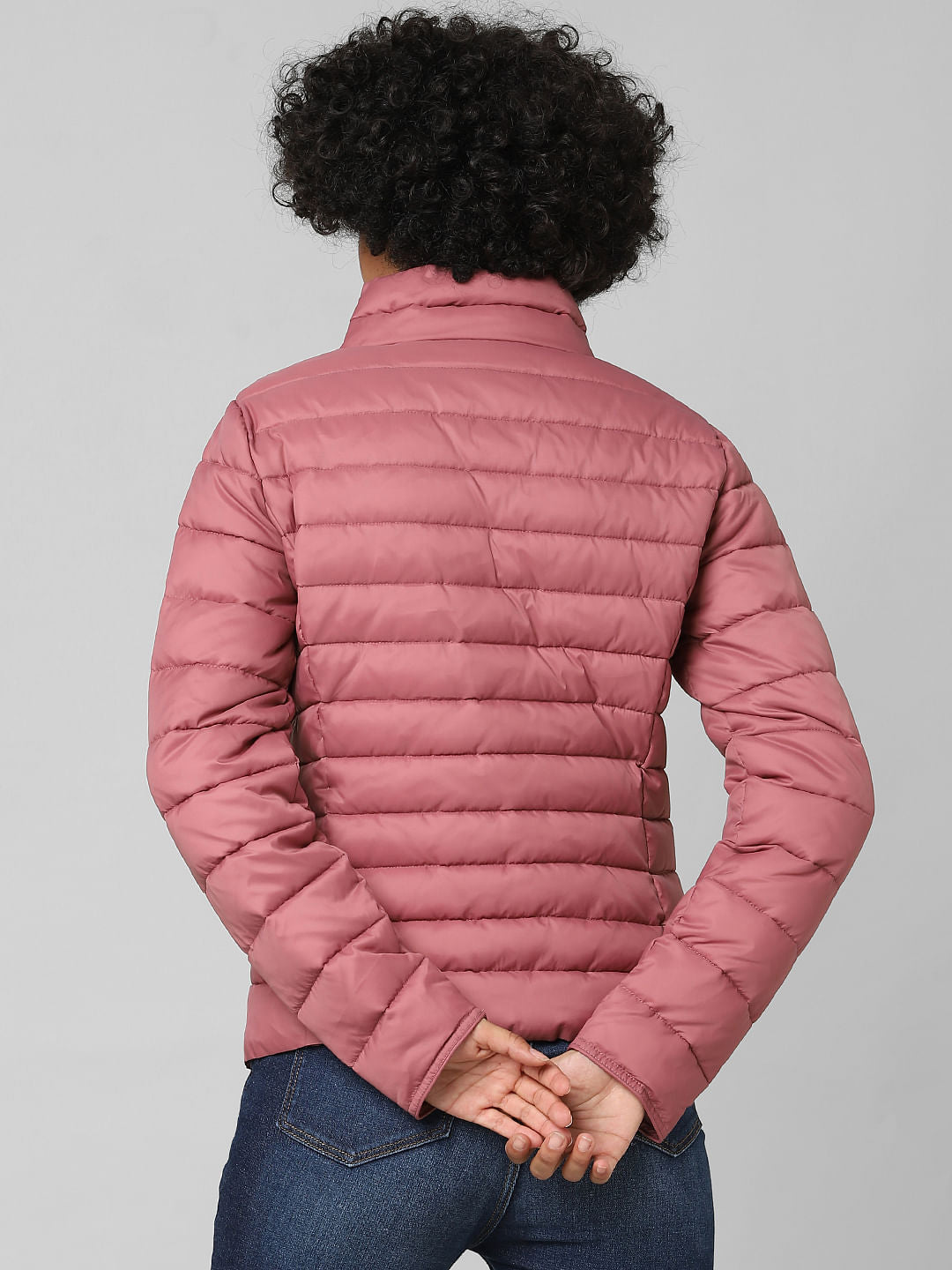 Dark Pink Puffer Jacket