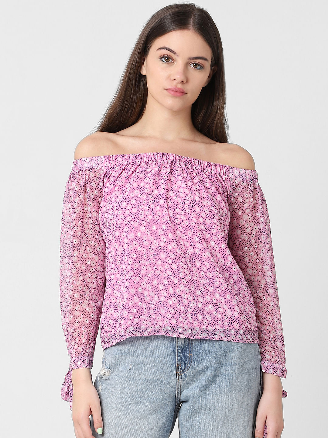 Pink Floral Top