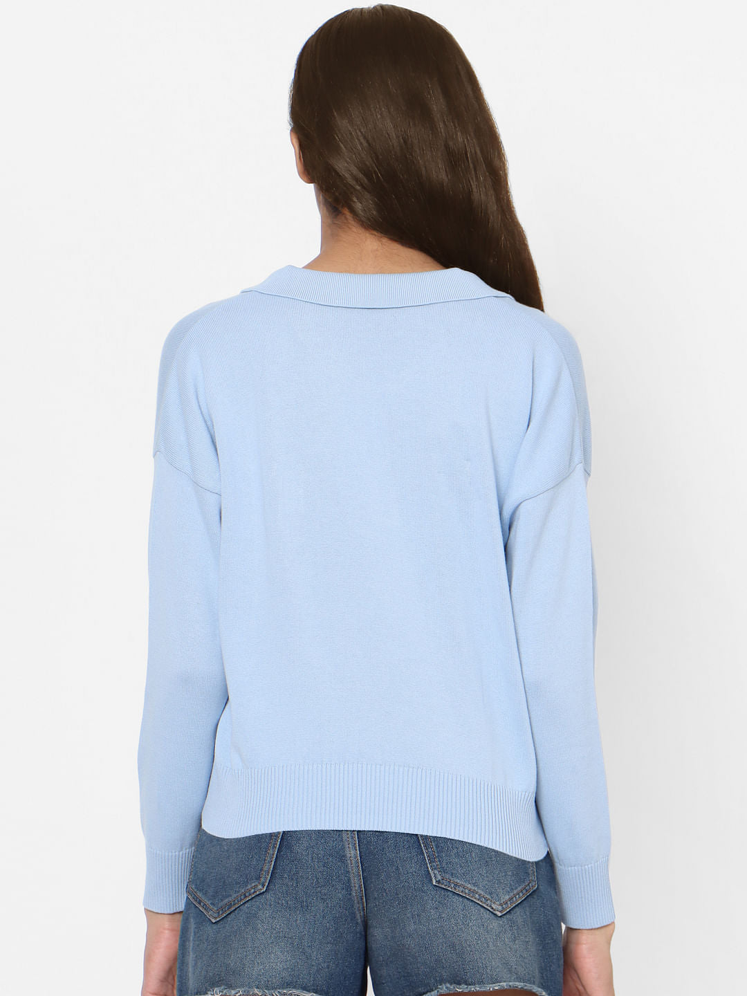 Blue Collared Pullover
