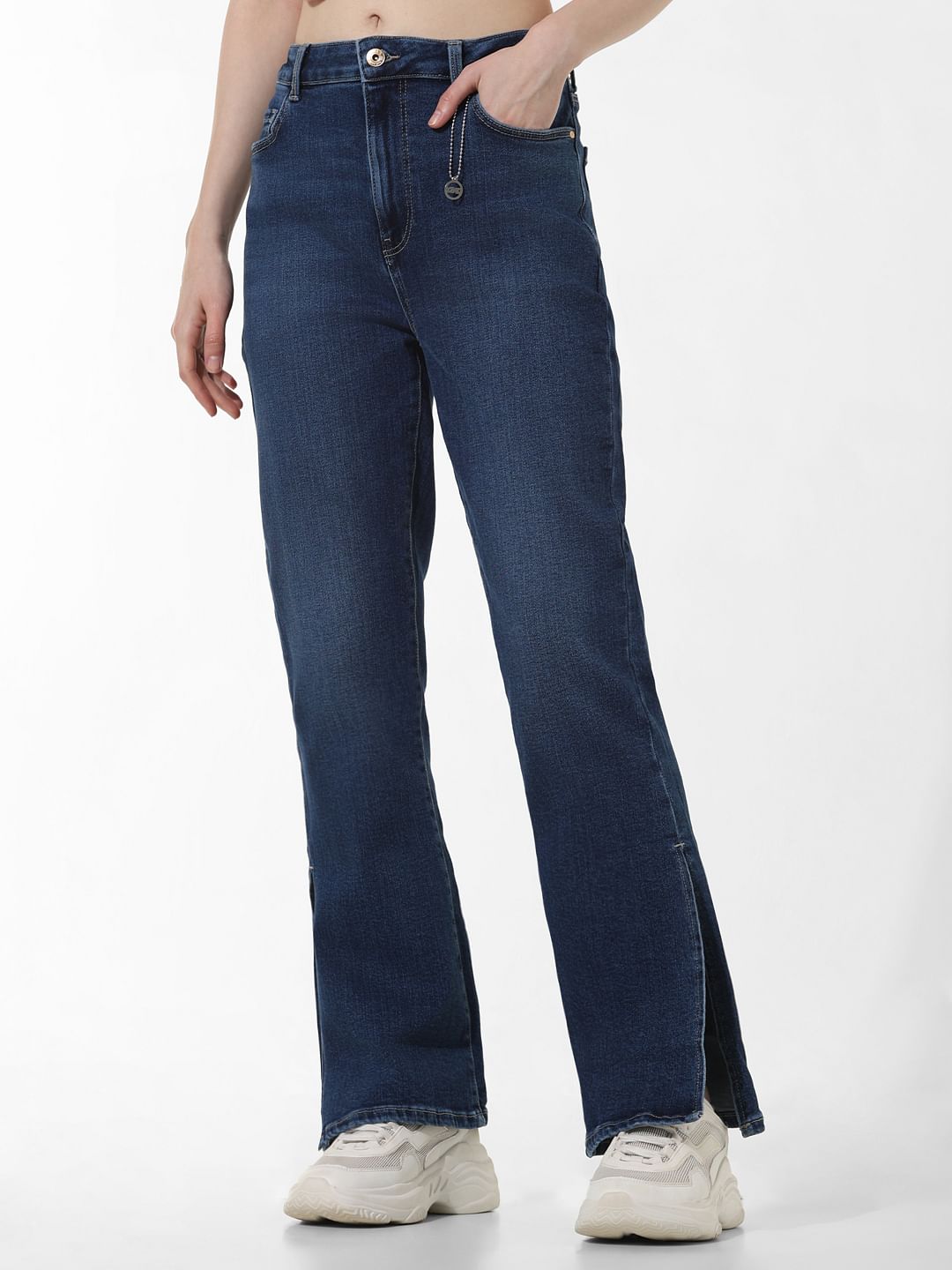Dark Blue High Rise Paola Flared Jeans
