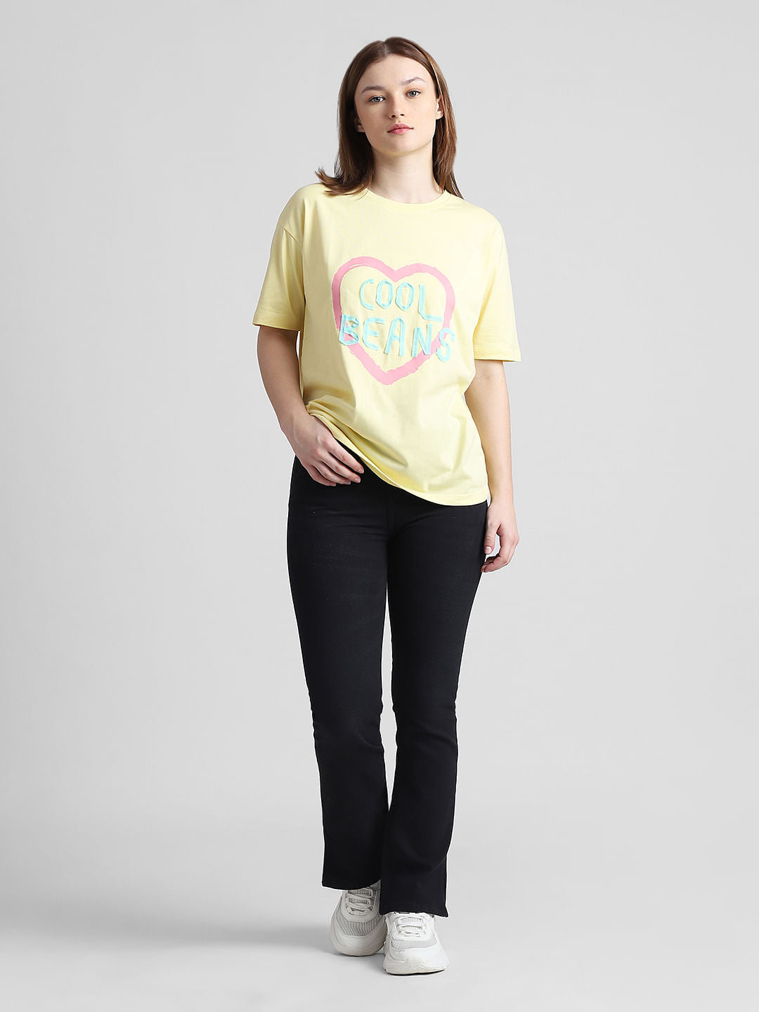 Yellow Printed T-Shirt