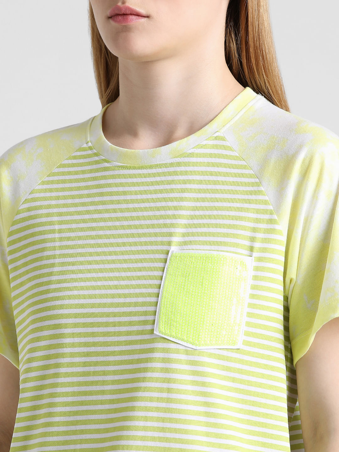 Yellow & White Striped T-Shirt