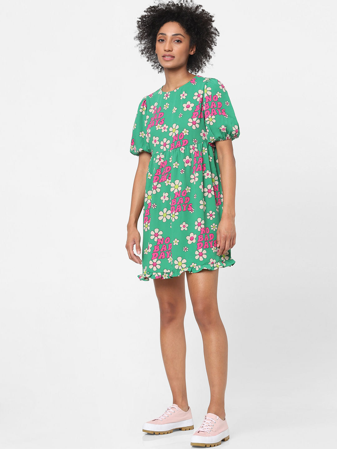 Green Floral Dress