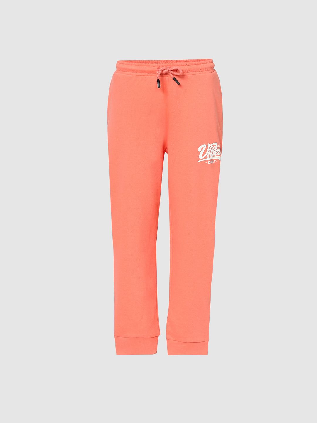 Girls Peach Joggers