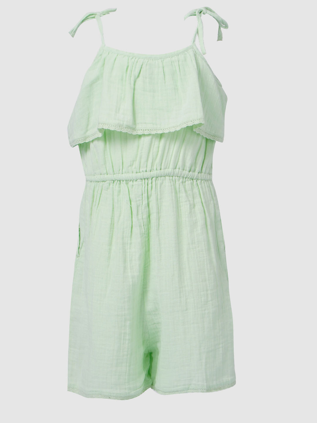 Green Strappy Playsuit