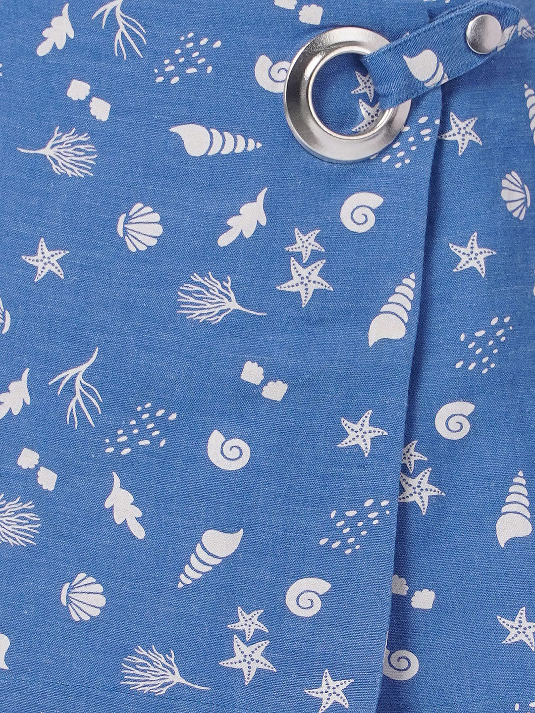 Girls Blue Wrap Shorts