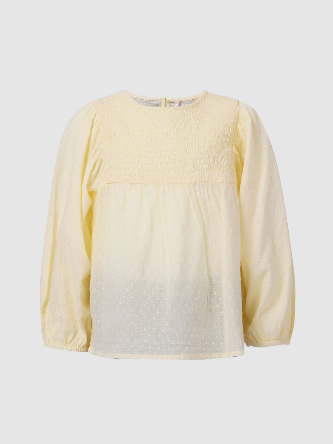Yellow Smocked Top