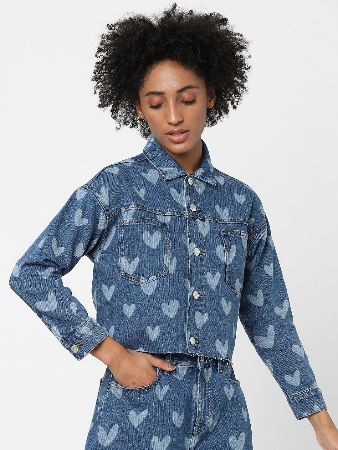 Blue Denim Co-Ord Shirt